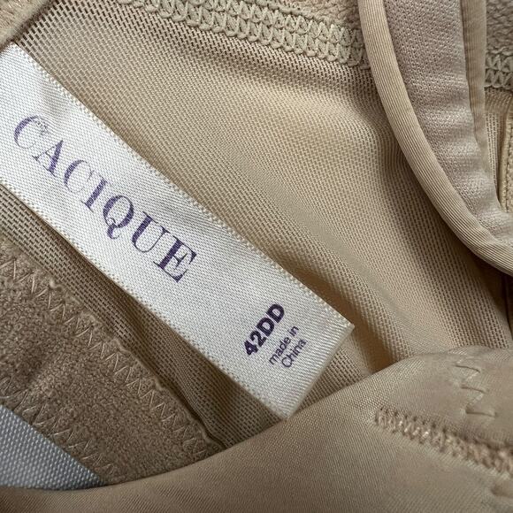 3 Cacique Bras Underwire Unpadded Cup‎ Neutrals Adjustable Strap Women's 42DD - Picture 3 of 10